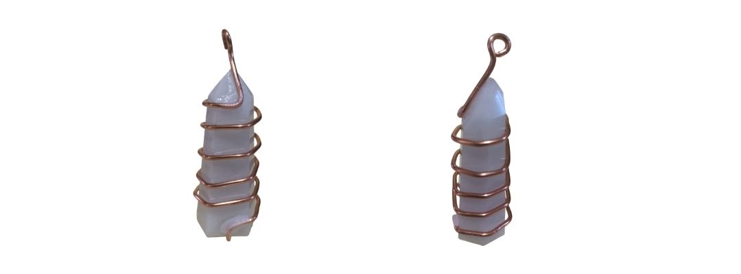 Cristal Energético com Espiral de Cobre